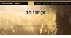 Desktop Screenshot of cleoboutiqueltd.com